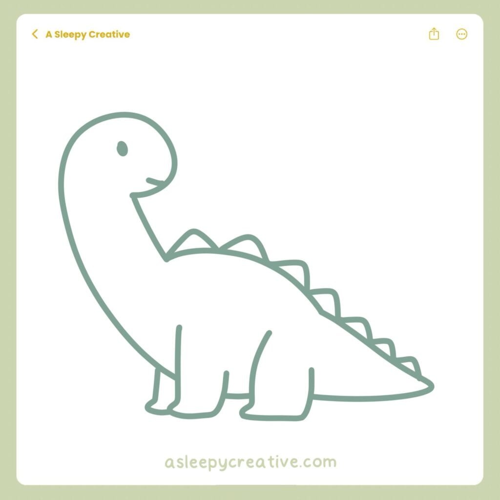 Dinosaur Drawing Idea