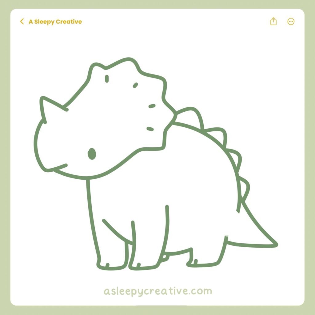 Dinosaur Drawing Idea