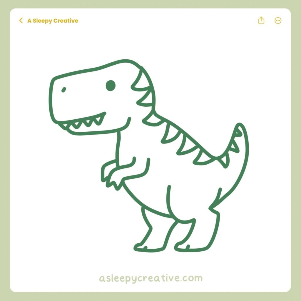 Dinosaur Drawing Idea