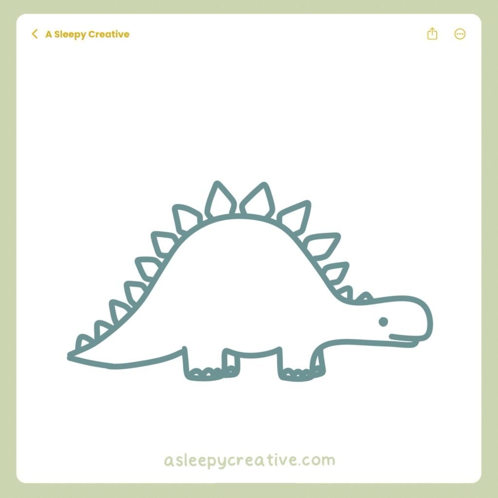 Dinosaur Drawing Idea