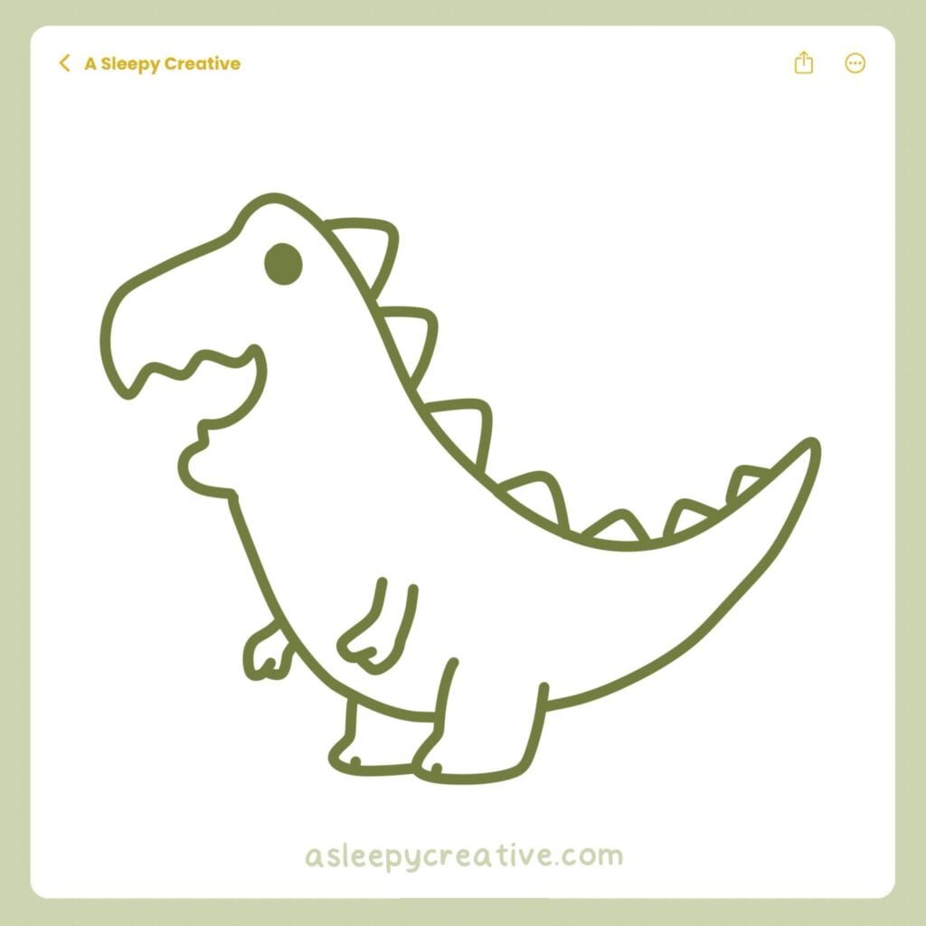 Dinosaur Drawing Idea