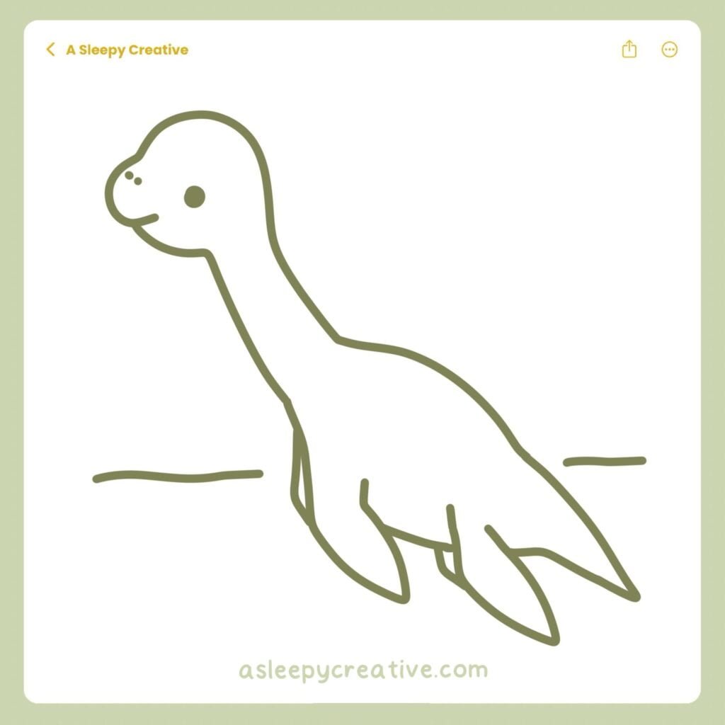 Dinosaur Drawing Idea