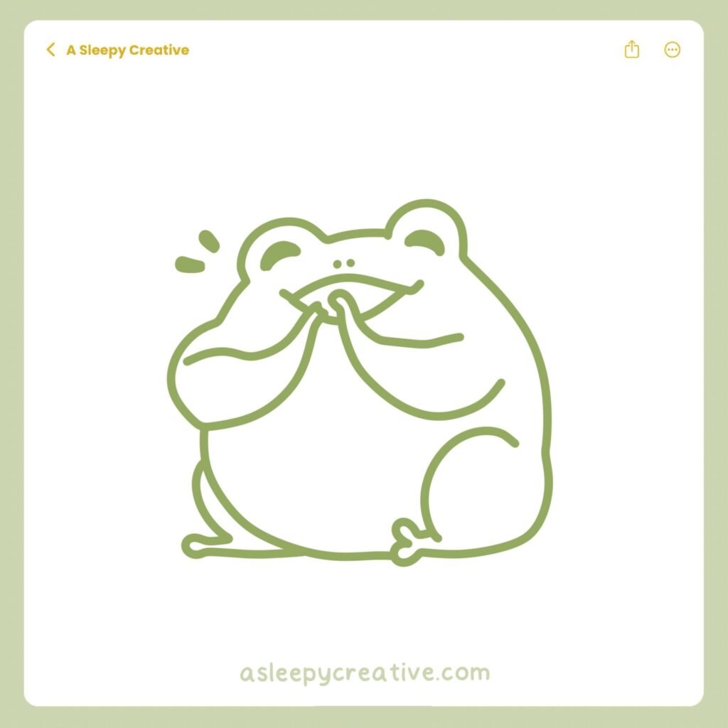 Frog Drawing Idea