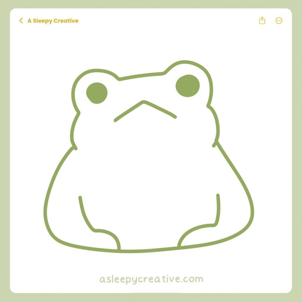 Frog Drawing Idea