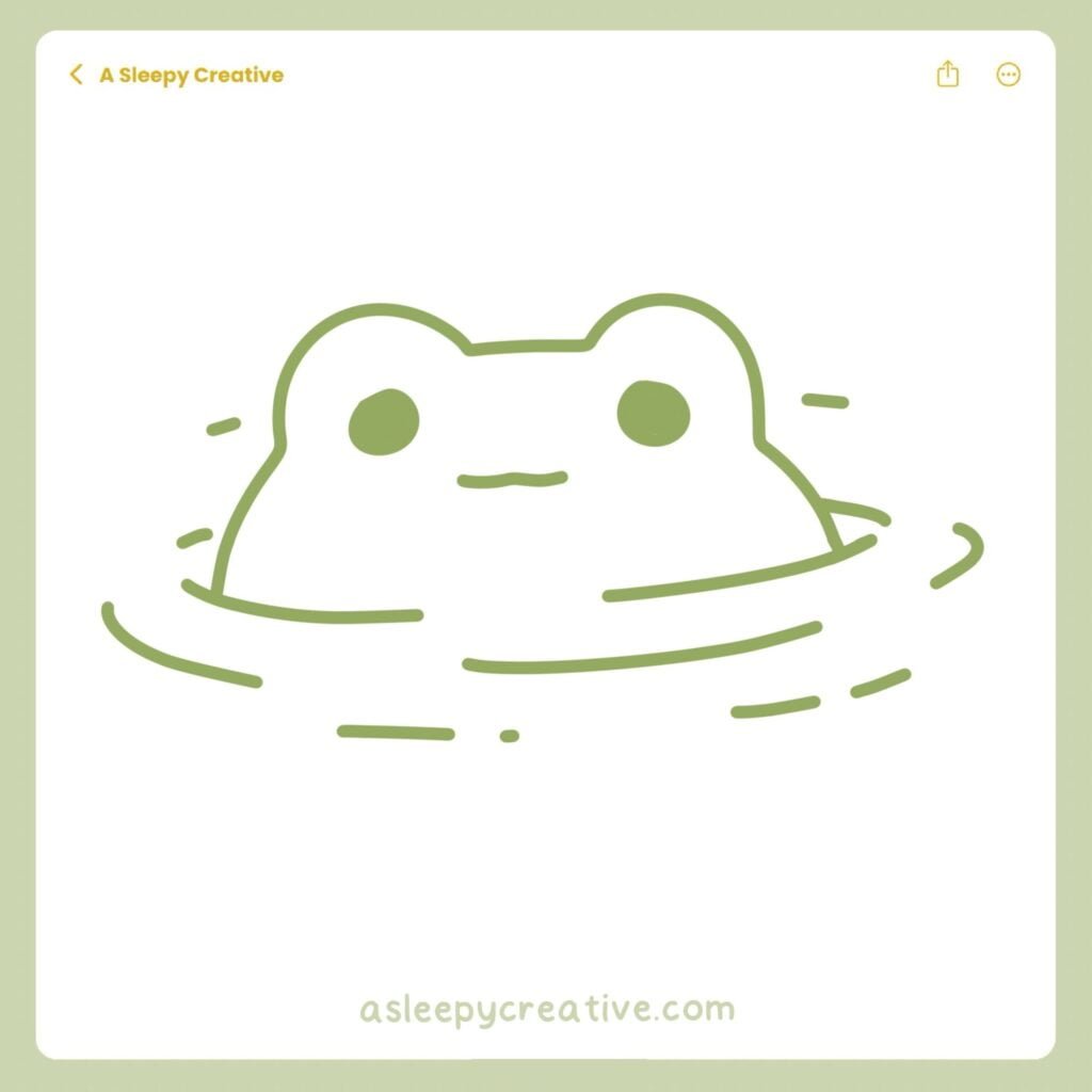 Frog Drawing Idea