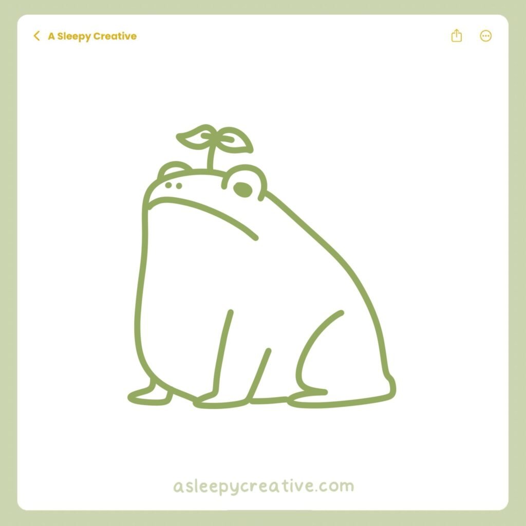 Frog Drawing Idea