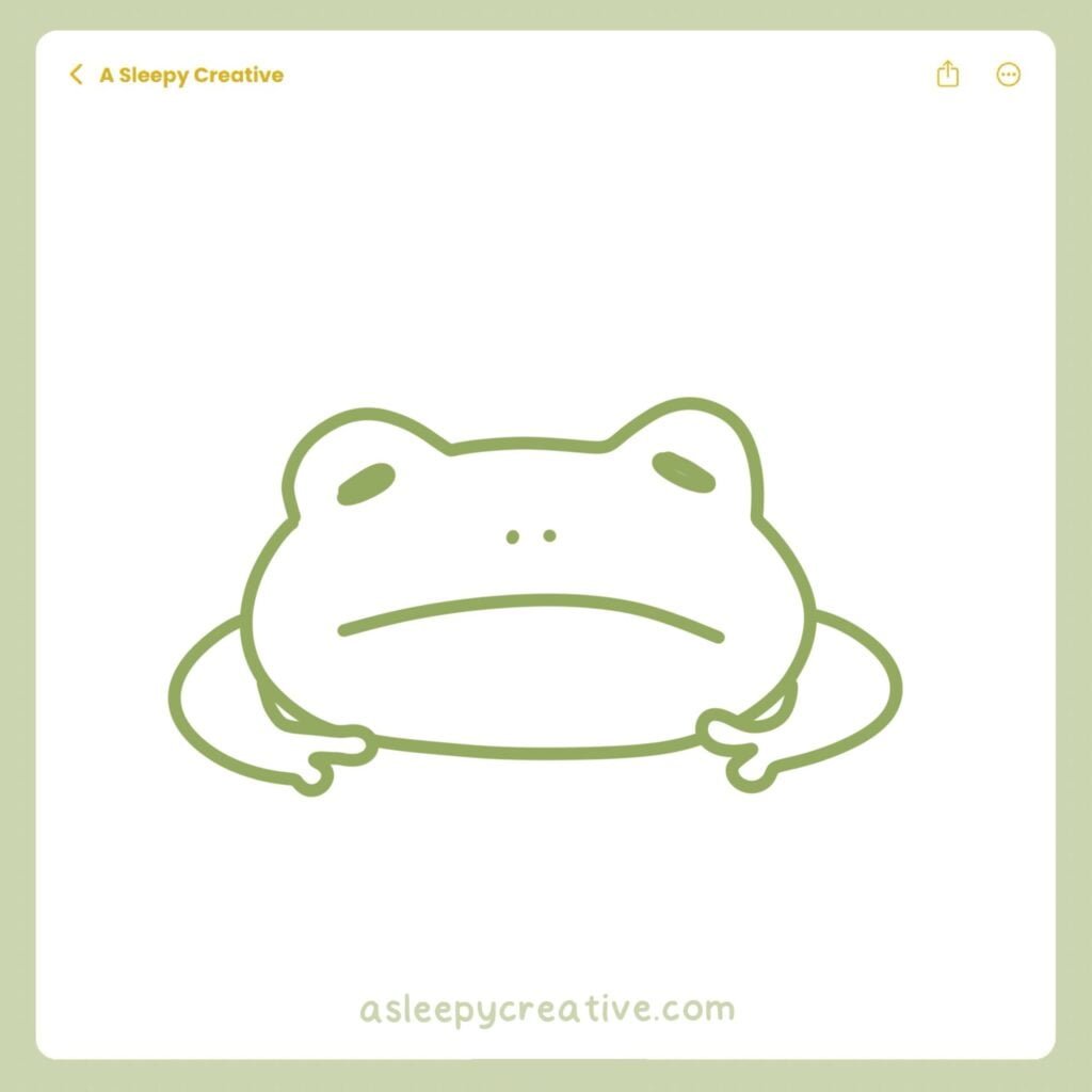 Frog Drawing Idea