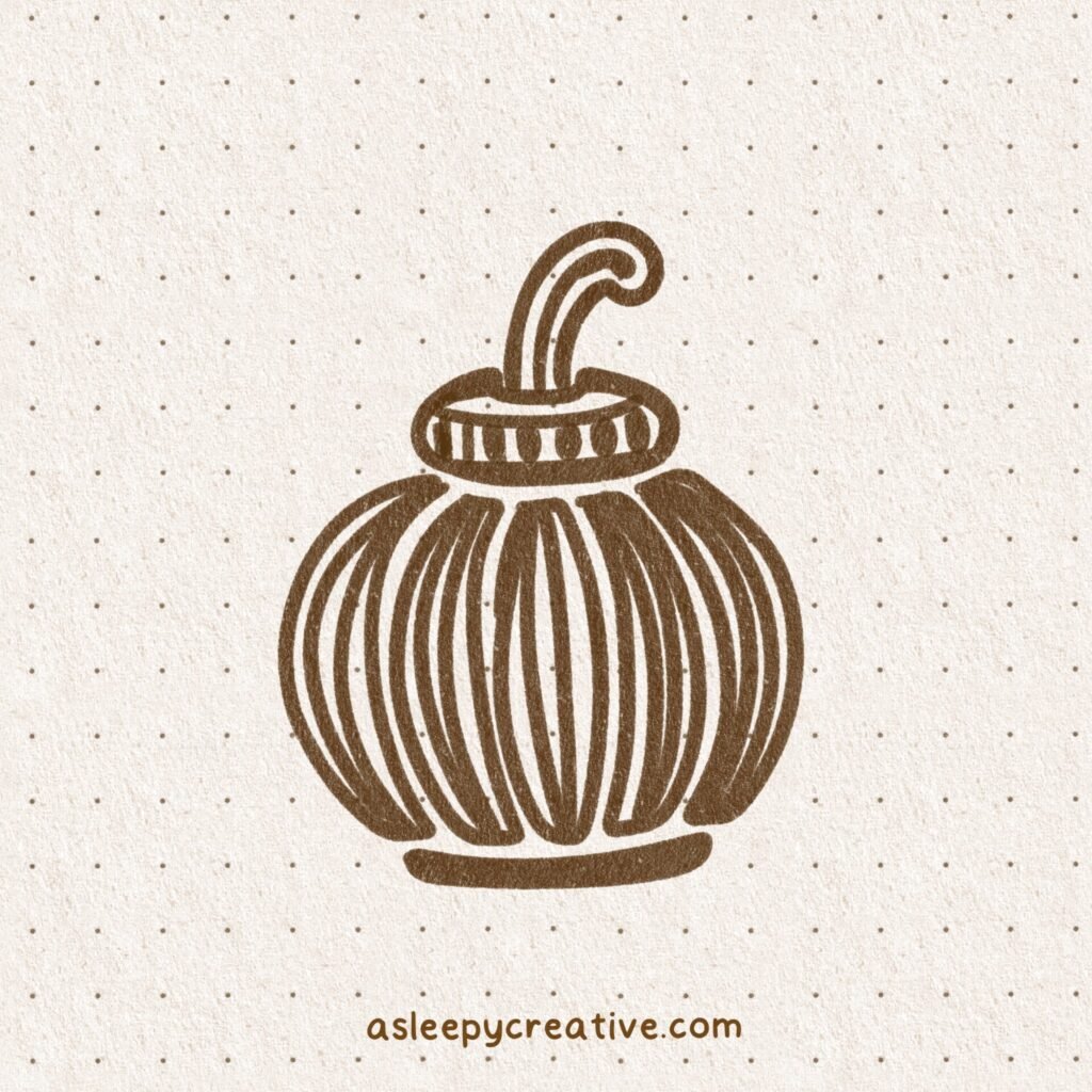 Easy Drawing Idea : Halloween Pumpkin