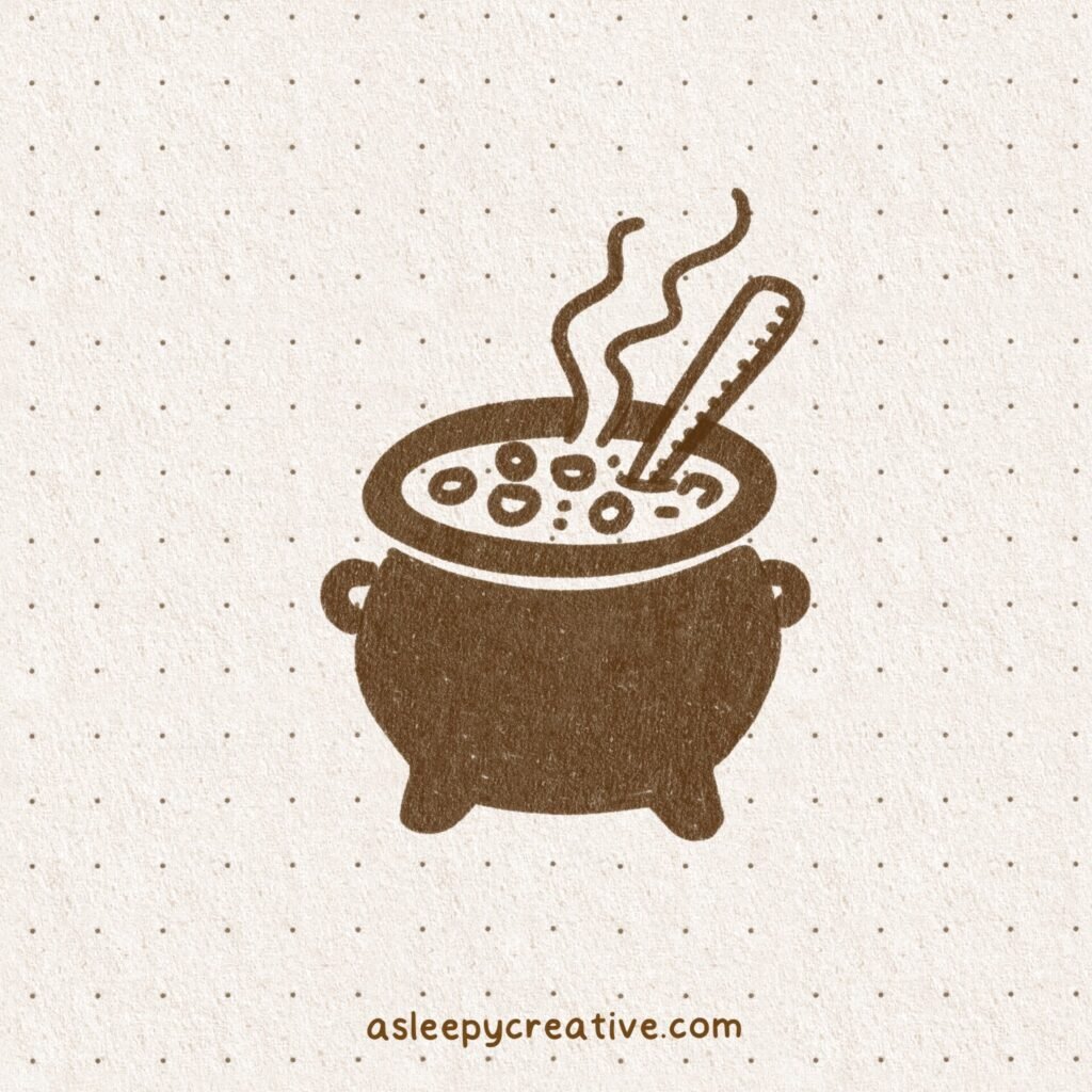 Easy Drawing Idea : cauldron