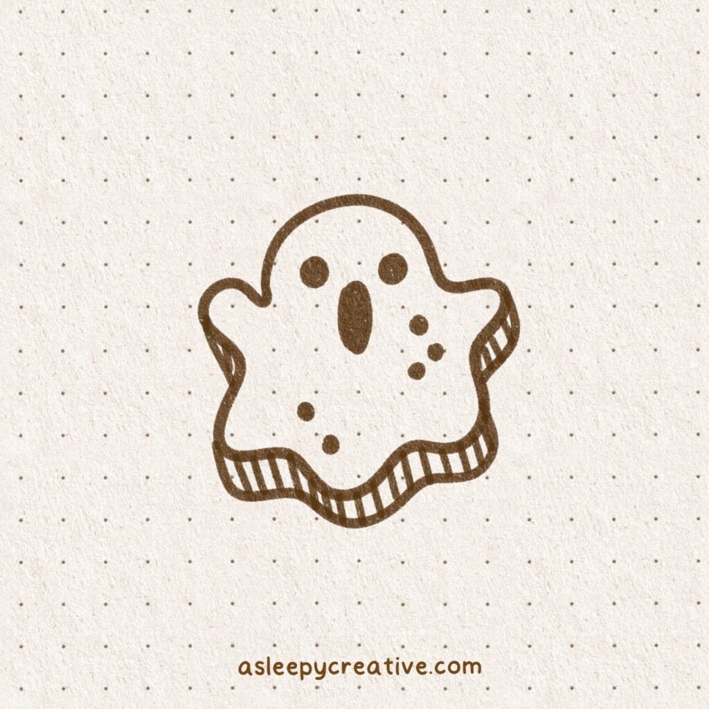 Easy Drawing Idea : halloween cookie