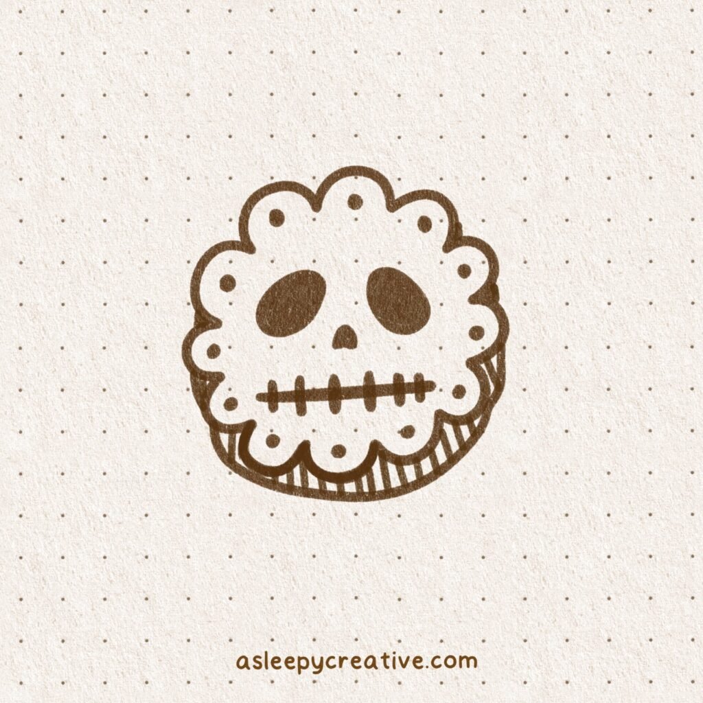 Easy Drawing Idea : halloween cookie