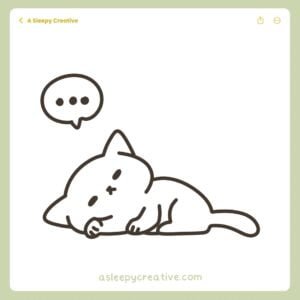 22 Easy Cute Cat Drawing Ideas - a sleepy creative