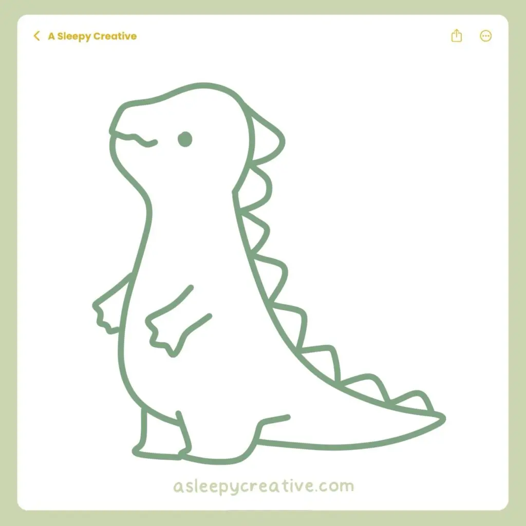 Dinosaur Drawing Idea