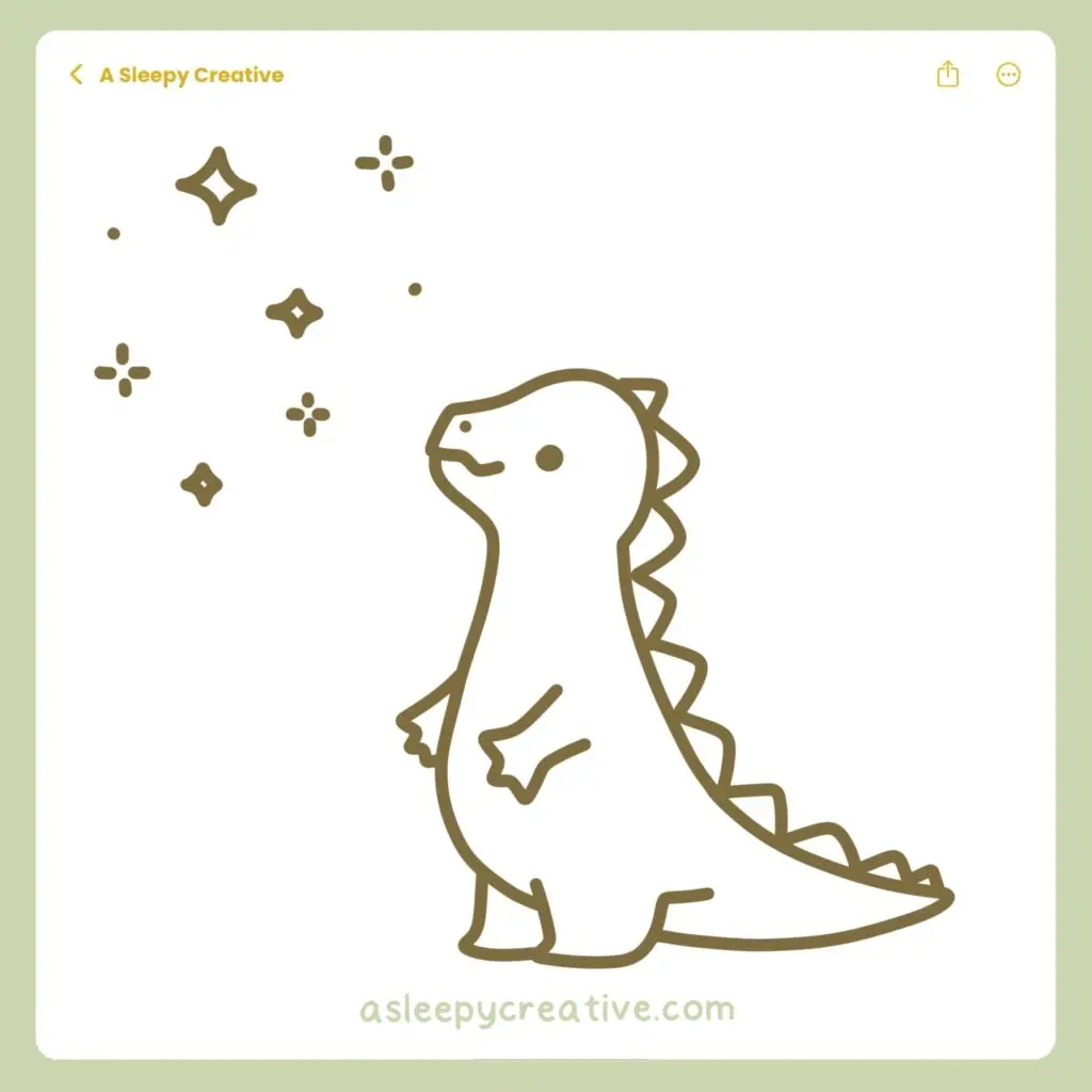 Dinosaur Drawing Idea