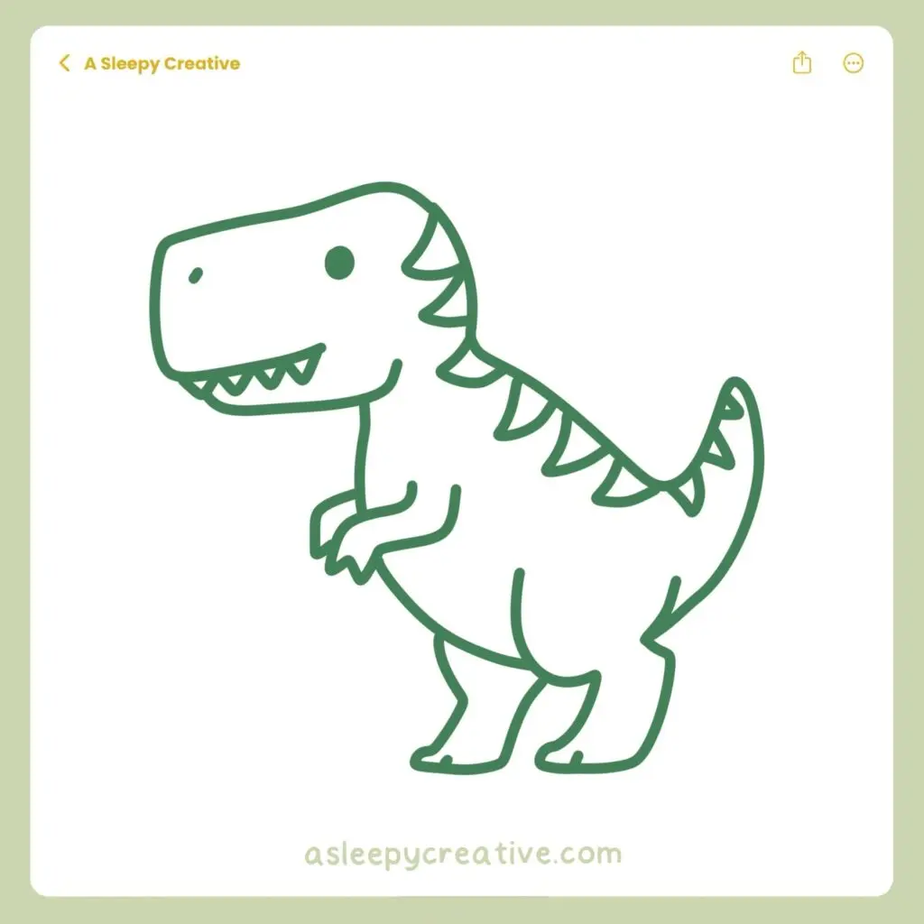 Dinosaur Drawing Idea