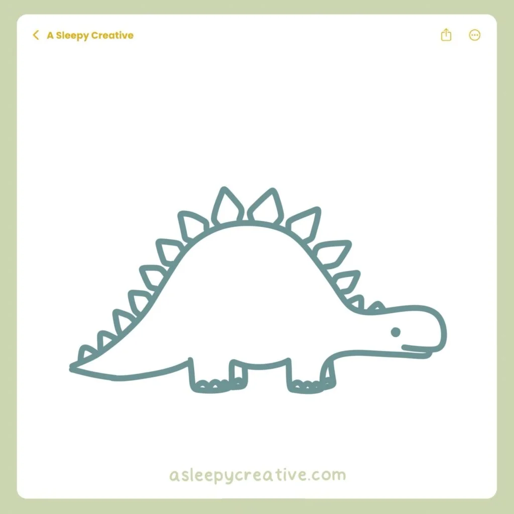 Dinosaur Drawing Idea