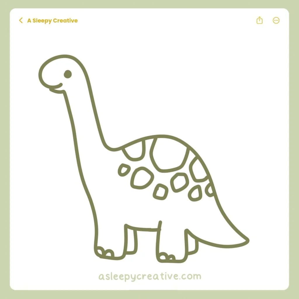 Dinosaur Drawing Idea