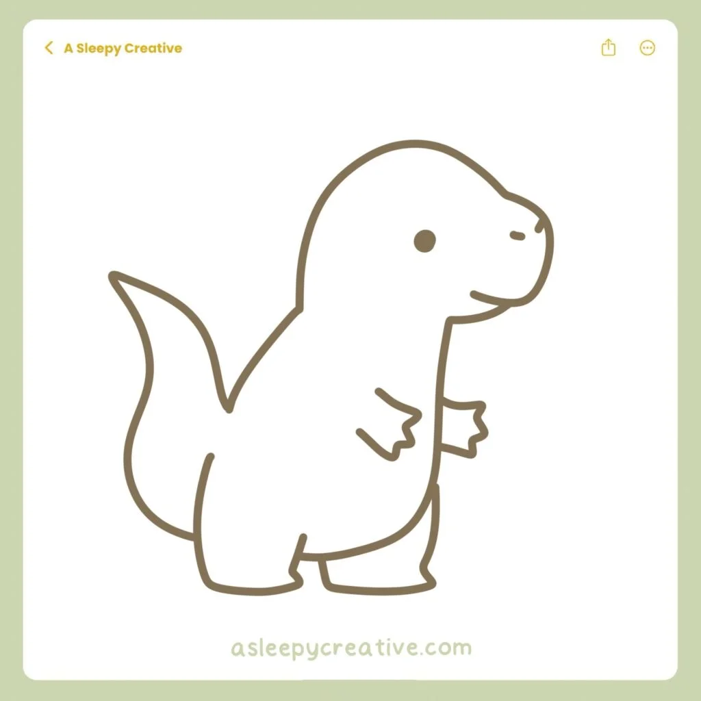 Dinosaur Drawing Idea