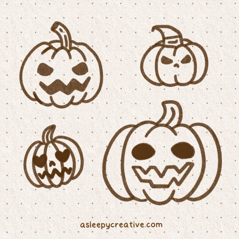 25 Cute and Easy Halloween Drawing Ideas