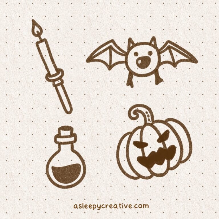 25 Cute and Easy Halloween Drawing Ideas