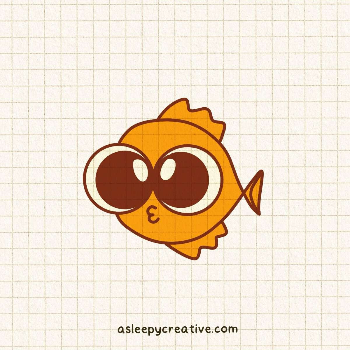 27 Easy Fish Drawing Ideas - a sleepy creative