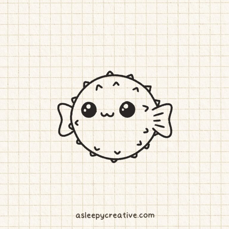 27 Easy Fish Drawing Ideas - a sleepy creative