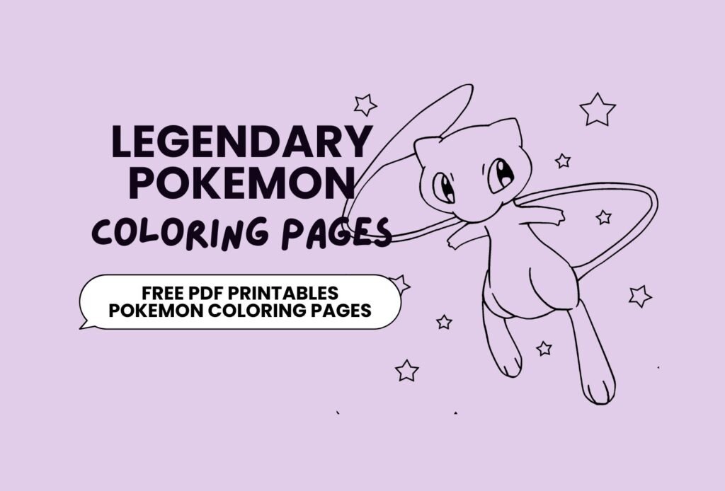 Legendary Pokémon Coloring Pages