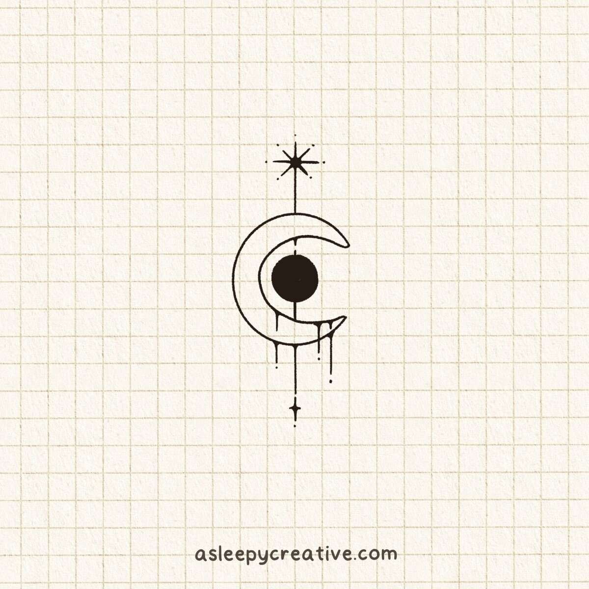 Minimalist Cute: Small Tattoo Drawing Ideas You ll Love a sleepy