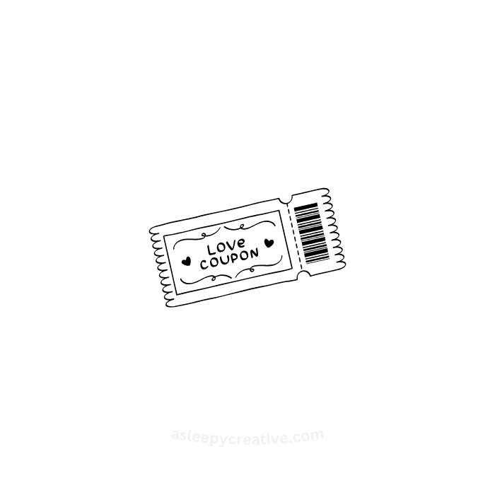 Love Drawing Idea Ticket