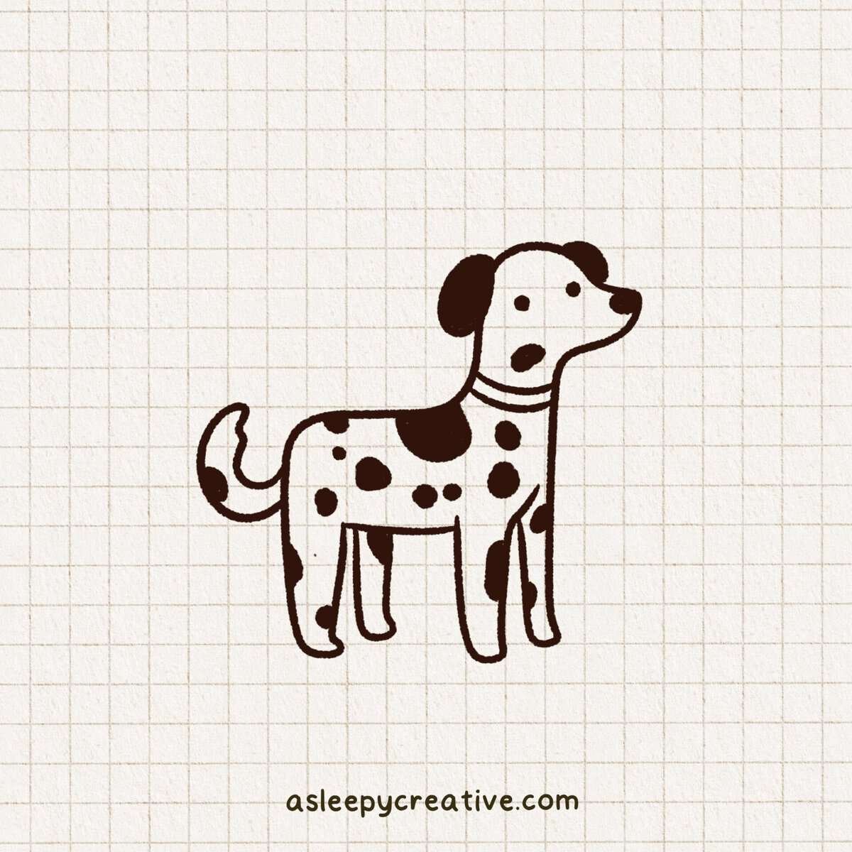 35+ Cute & Easy Dog Drawing Ideas - a sleepy creative