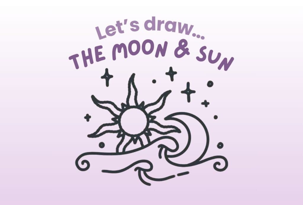 Moon & Sun Drawing Ideas (1)