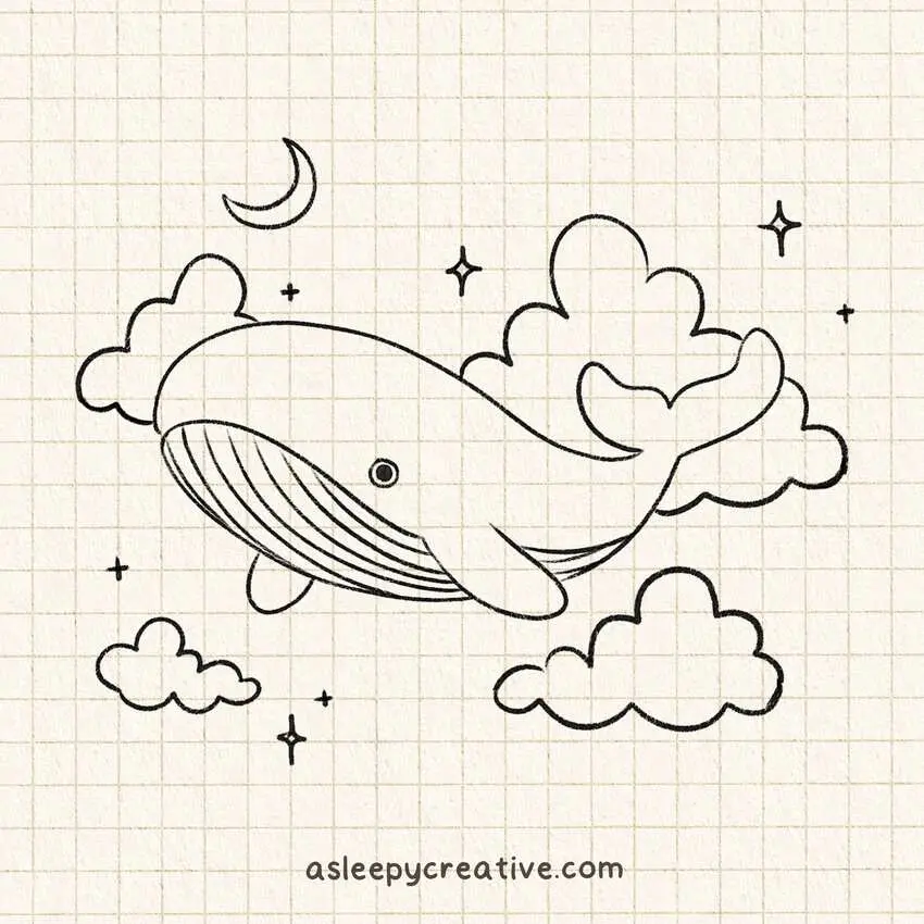 Whale Drawing Idea (15)