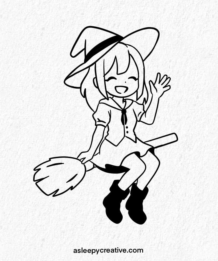 Anime Girl Waving