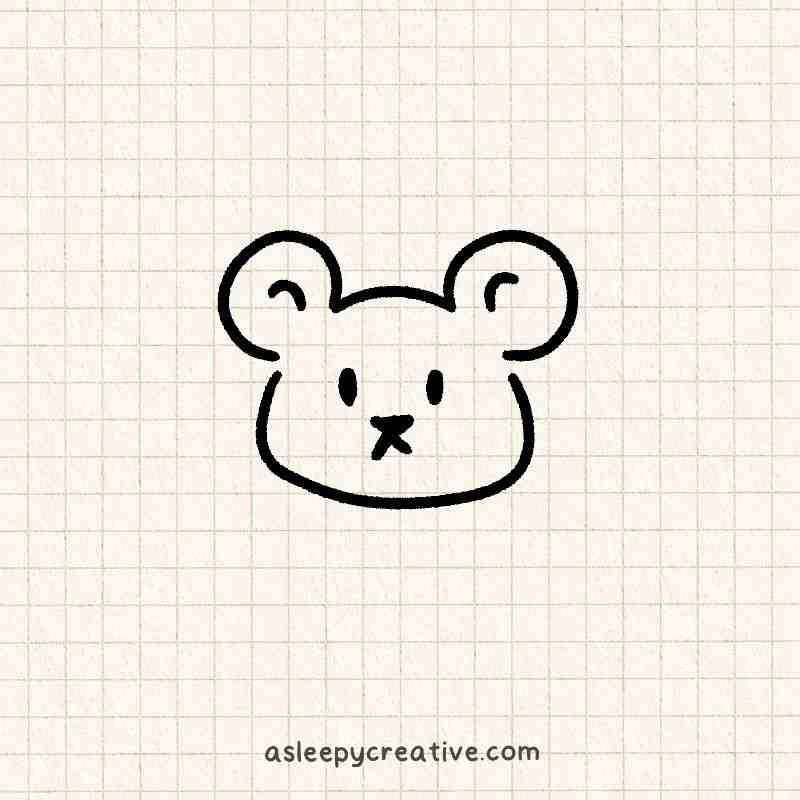 Hamster Head Drawing Idea