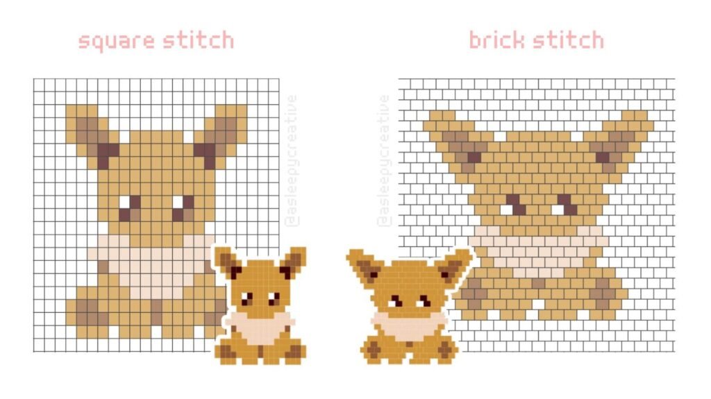 Square Stitch VS Brick Stitch