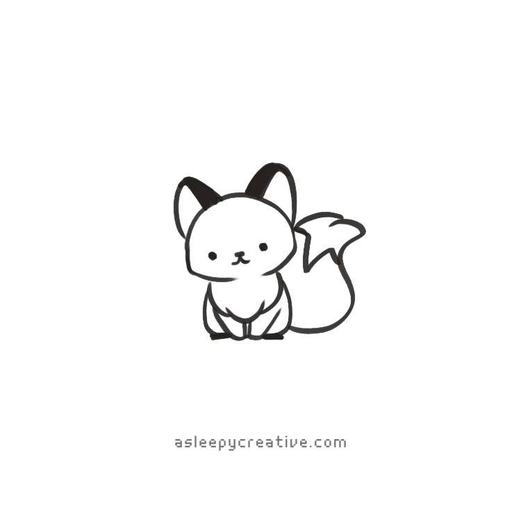 Cute Fox Drawing Ideas (5)