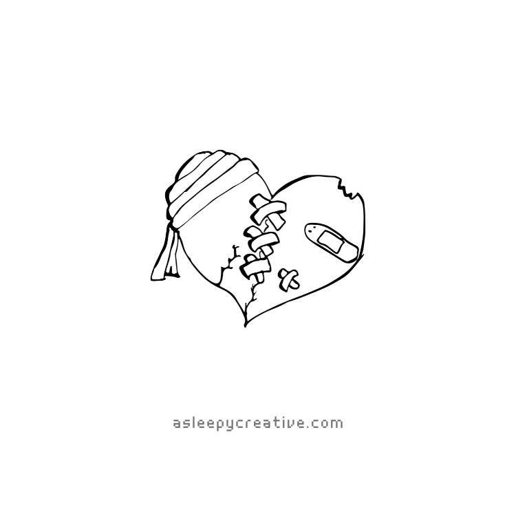 Broken Heart Drawing Idea (1)