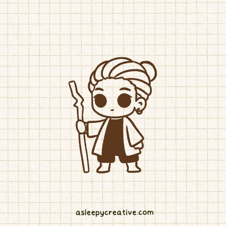 Cool Chibi Boy Drawing Idea