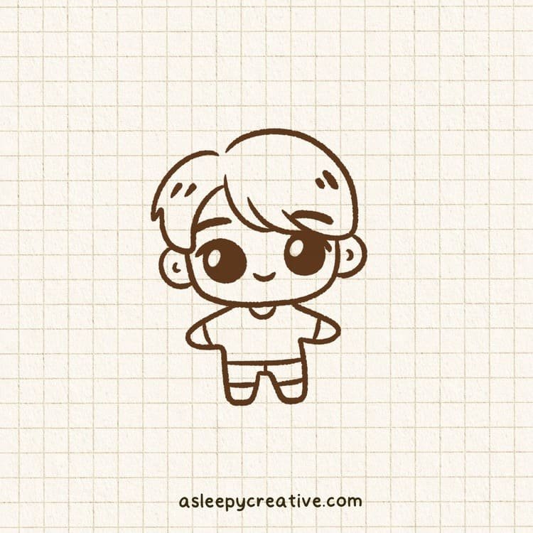 Chibi Boy Drawing Idea A (5)