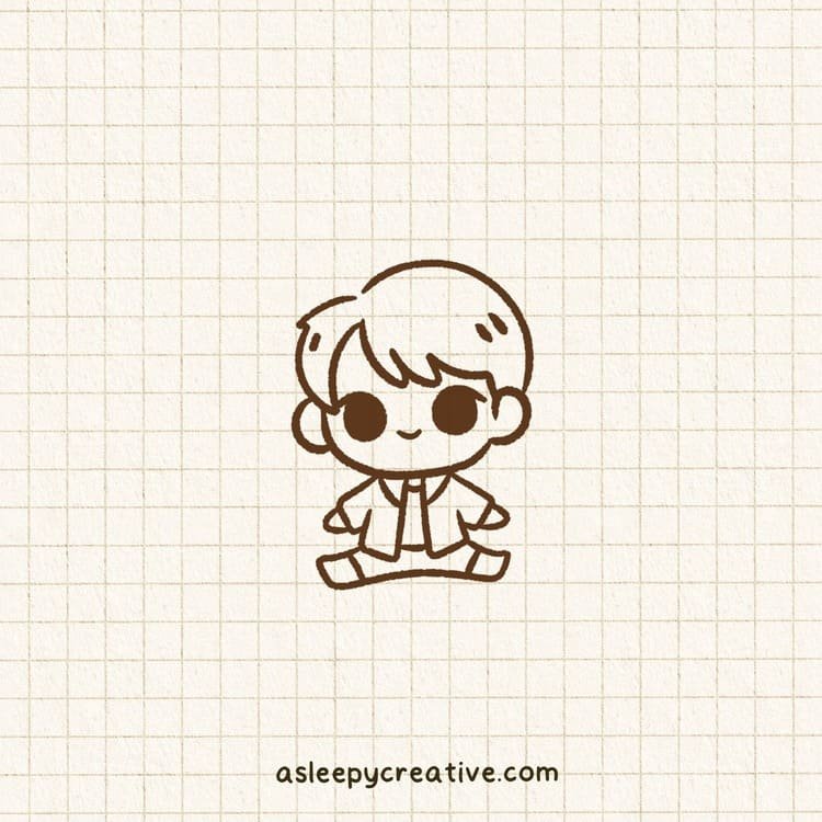 Chibi Boy Drawing Idea A (6)