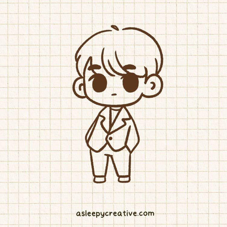 Chibi Boy Drawing Idea A (7)