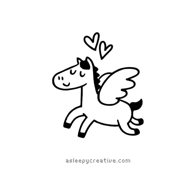 Cute Horse Drawing Idea (10)