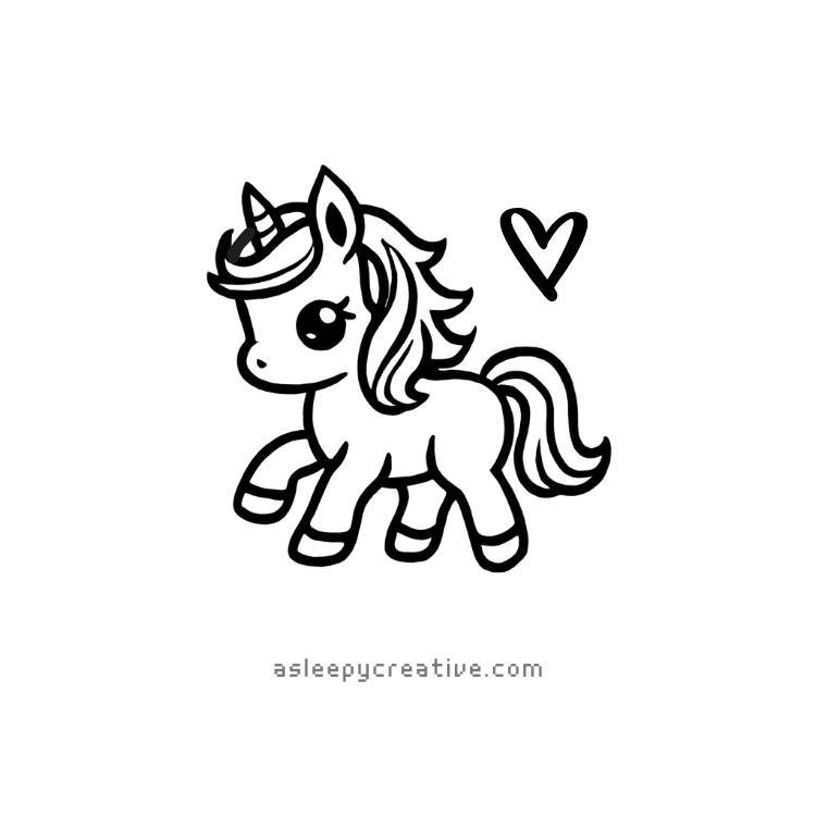 Cute Horse Drawing Idea (7)