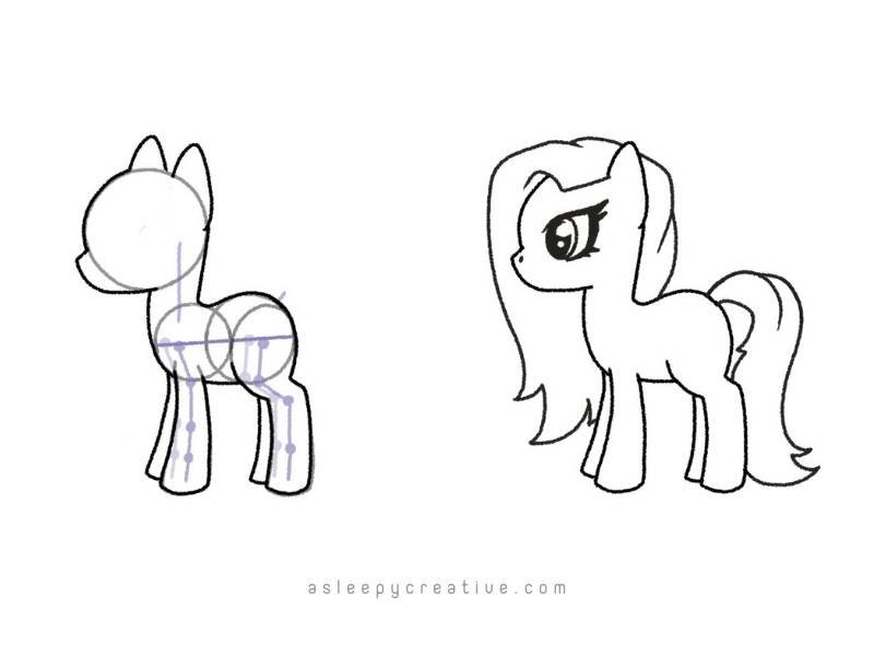 Cute My Little Pony Drawing Idea