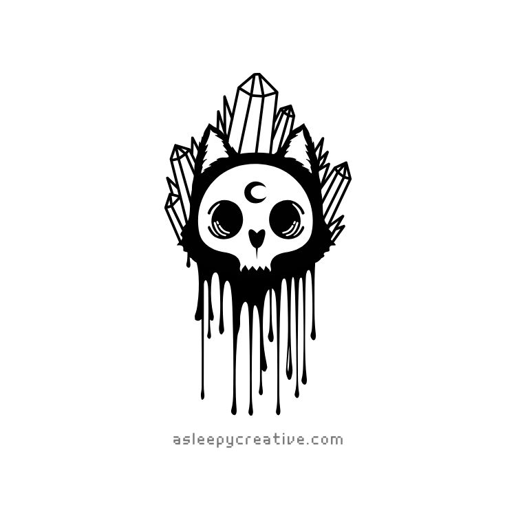 Witchy Cat Drawing Idea