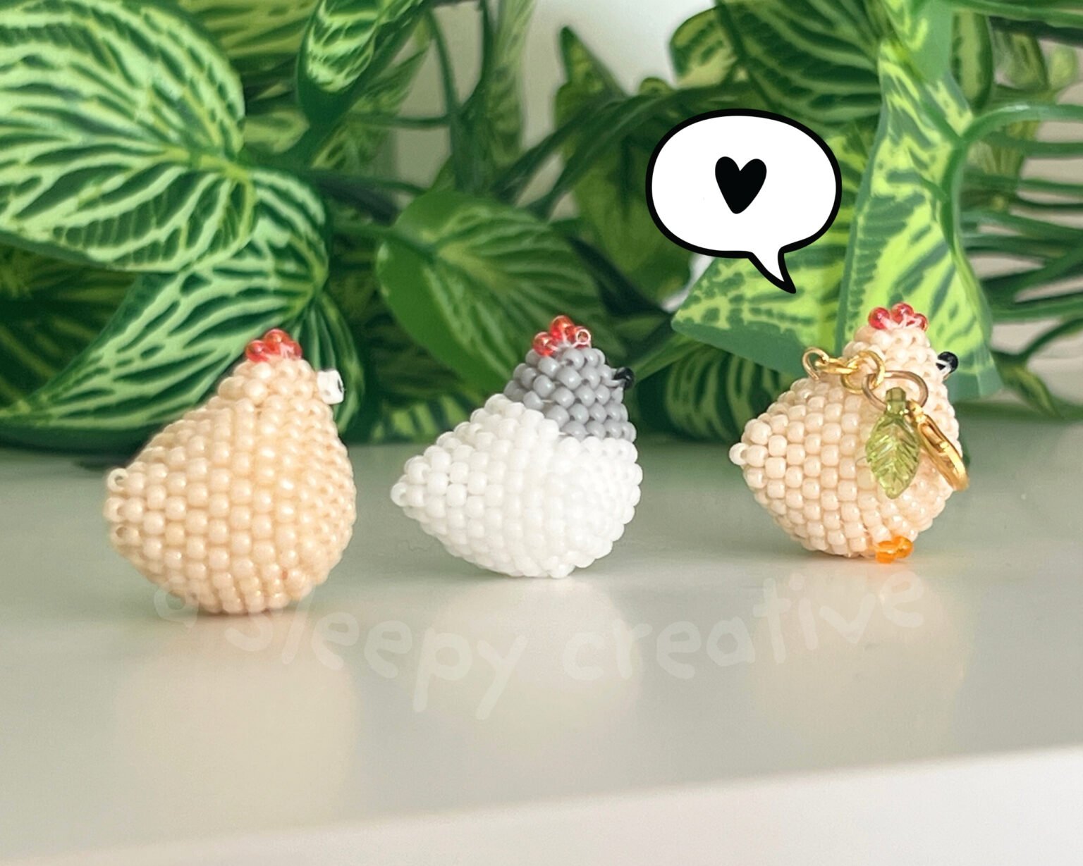 Magic Eye Chicken Pattern How to Make a 3D Beaded Chicken : Condensed Pattern