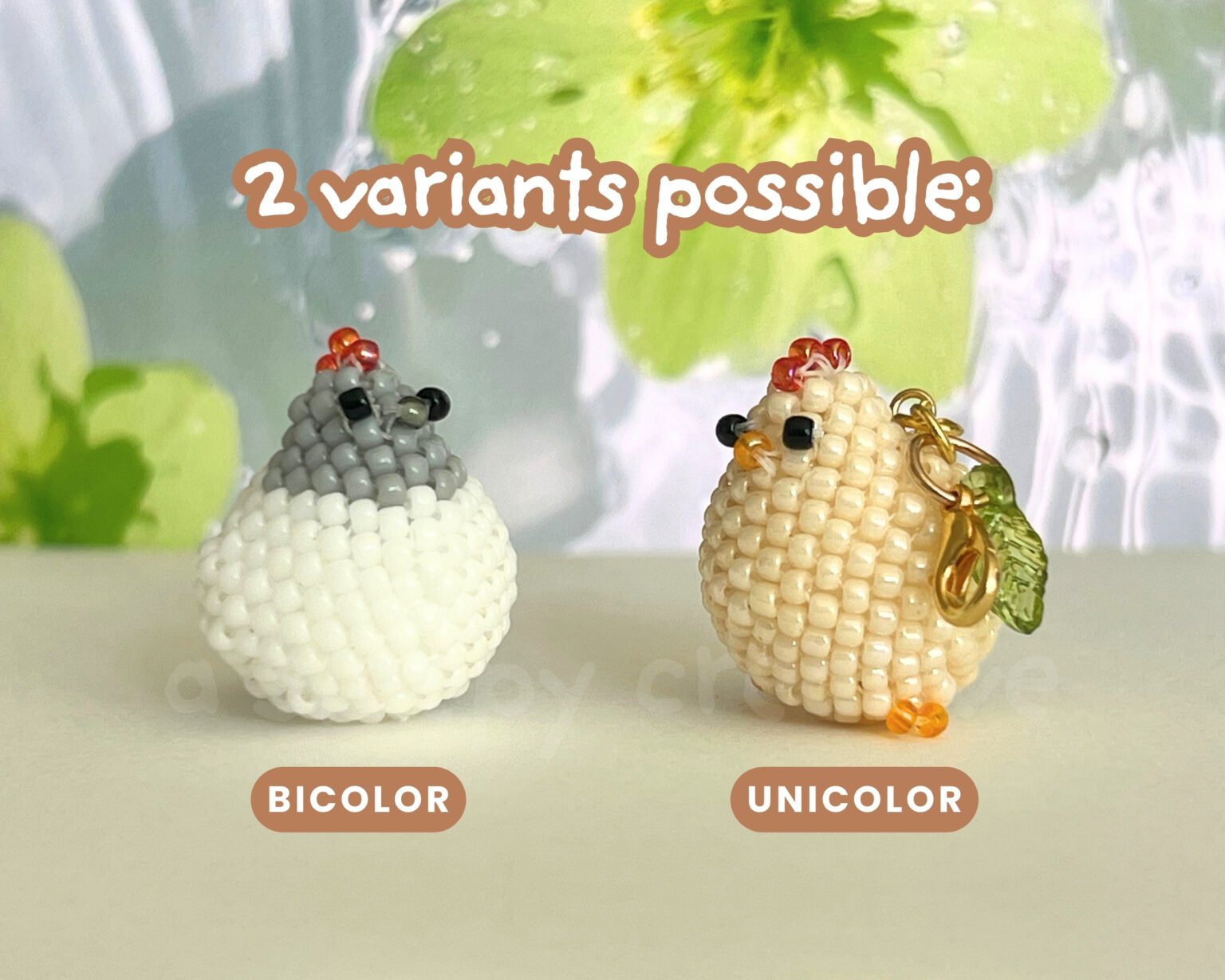 How to Make a 3D Beaded Chicken : Condensed Pattern
