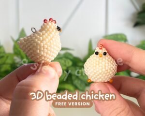 3D Beaded Chicken Pattern Free Version