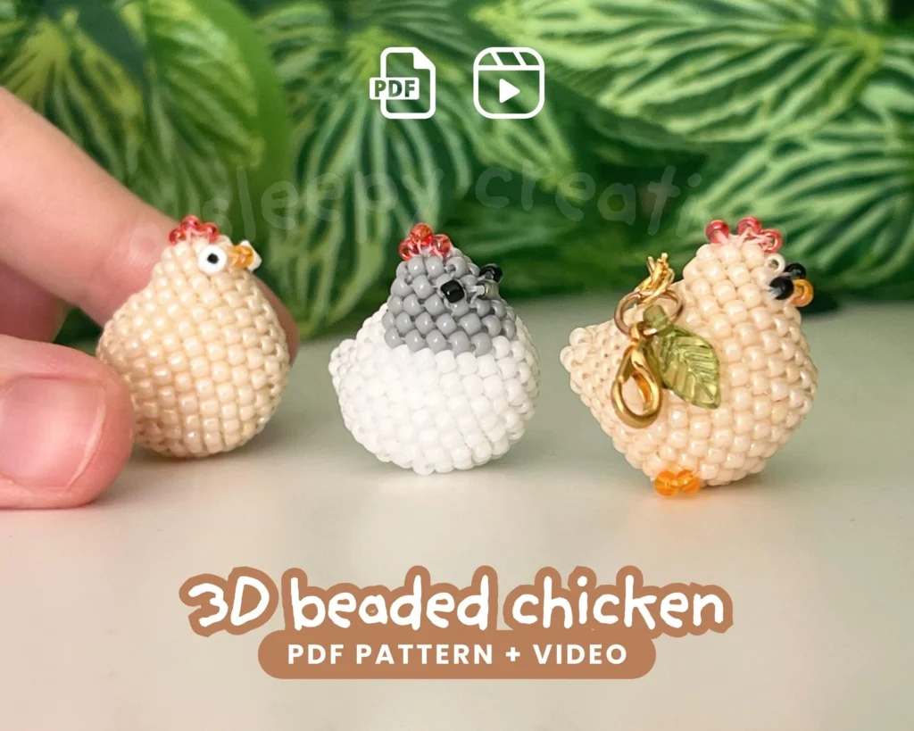 3D Chicken Pattern PDF